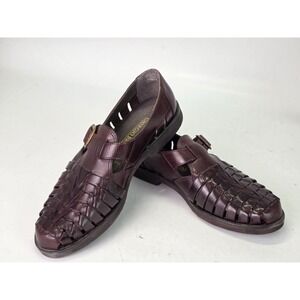 Giorgio Brutini Men's Leather Sandals Size 8 Brown Casual Dress Shoes